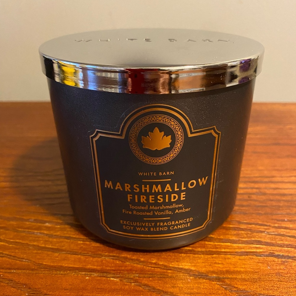 White Barn Marshmallow Fireside 3 Wick Candle